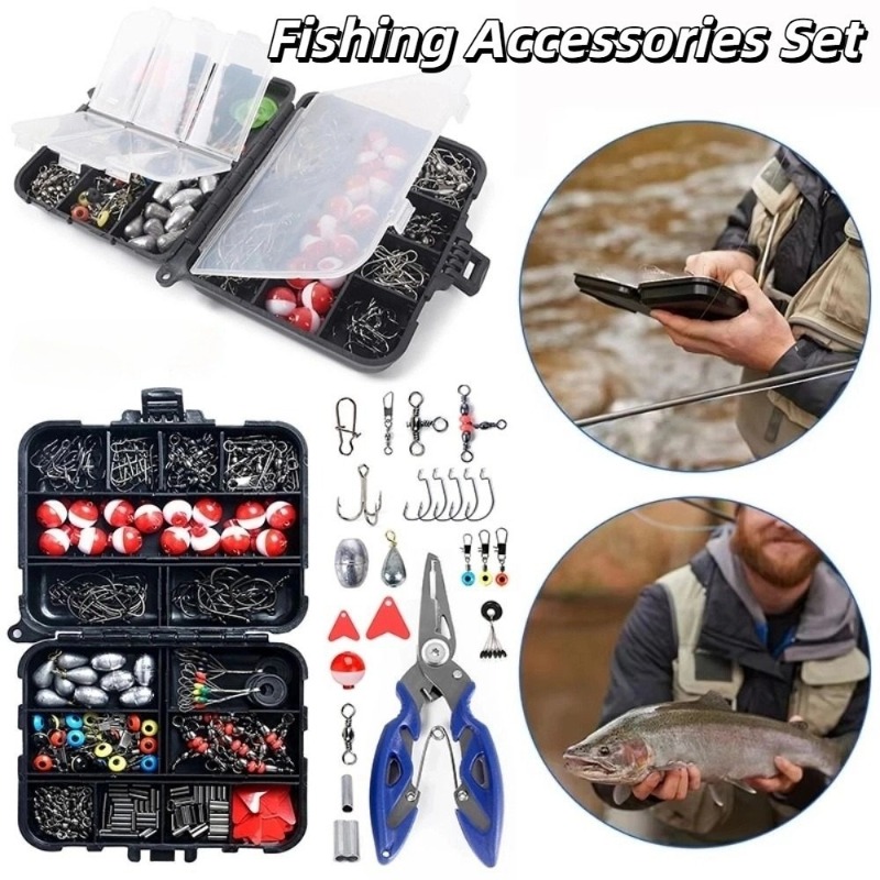 Fishing Lure Box - 1セット スフィアフロート 釣り道具キット クランクフック 鯉釣り 釣り部品キット