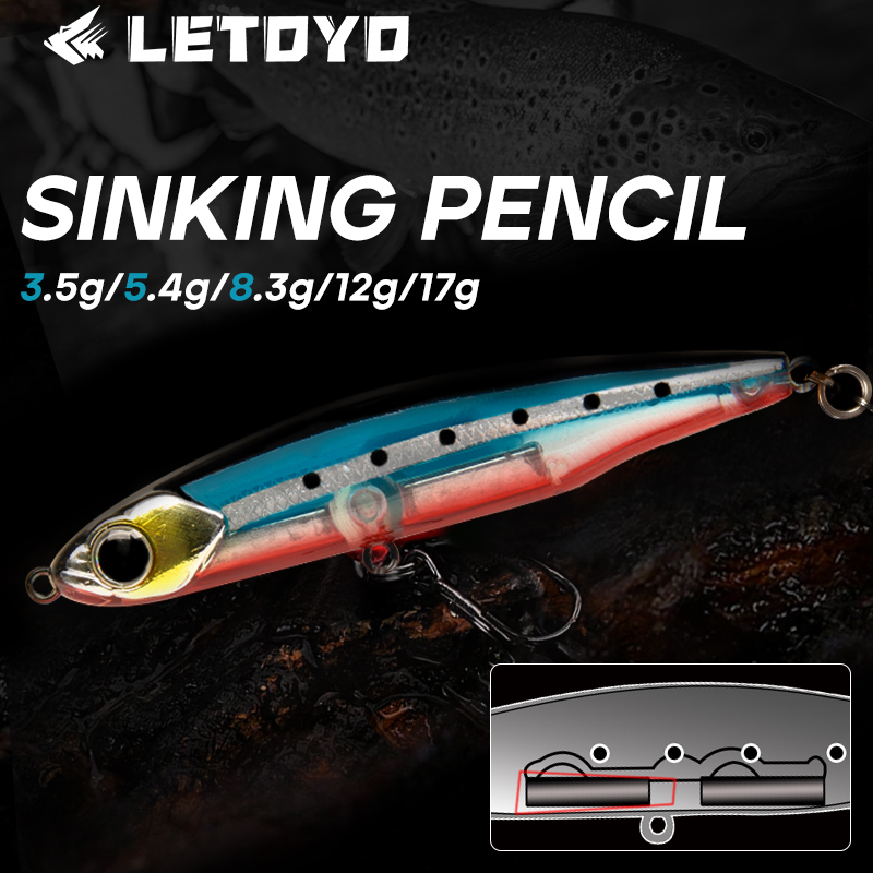 Fishing Lure Spoon - レトヨ シンキングペンシル 17g 12g-3.5g 人工餌 ハードベイト
