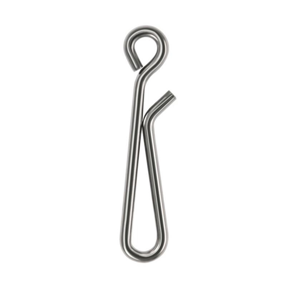Fishing Lure Accessories - DNDYUJU 50個入り ステンレス製 フィッシングルアースナップ フィッシングスイベル クイックバックル