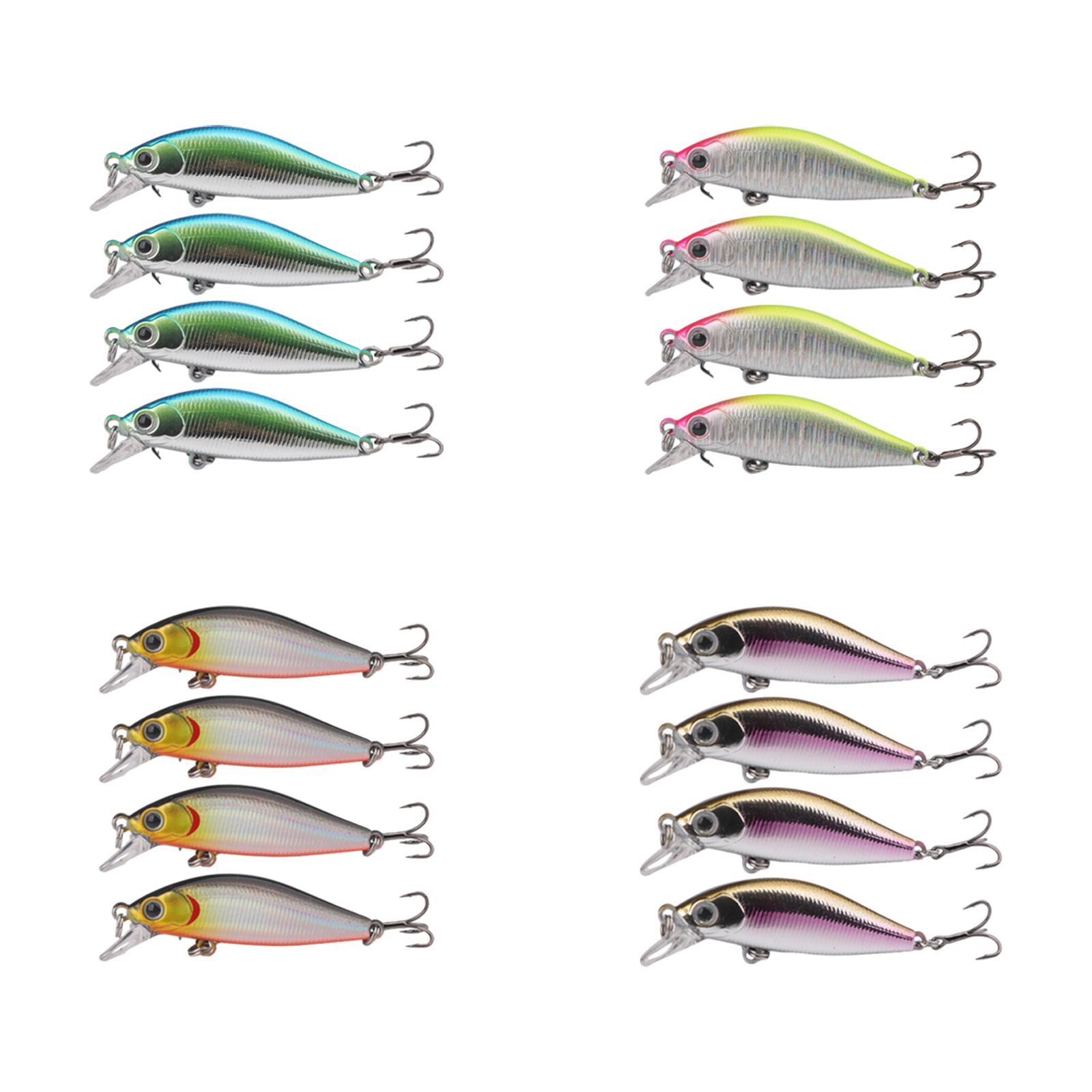4x 釣り用ルアー餌 シャープなフック付き クランクベイト  - Fishing Lure Crankbait のレビューと価格