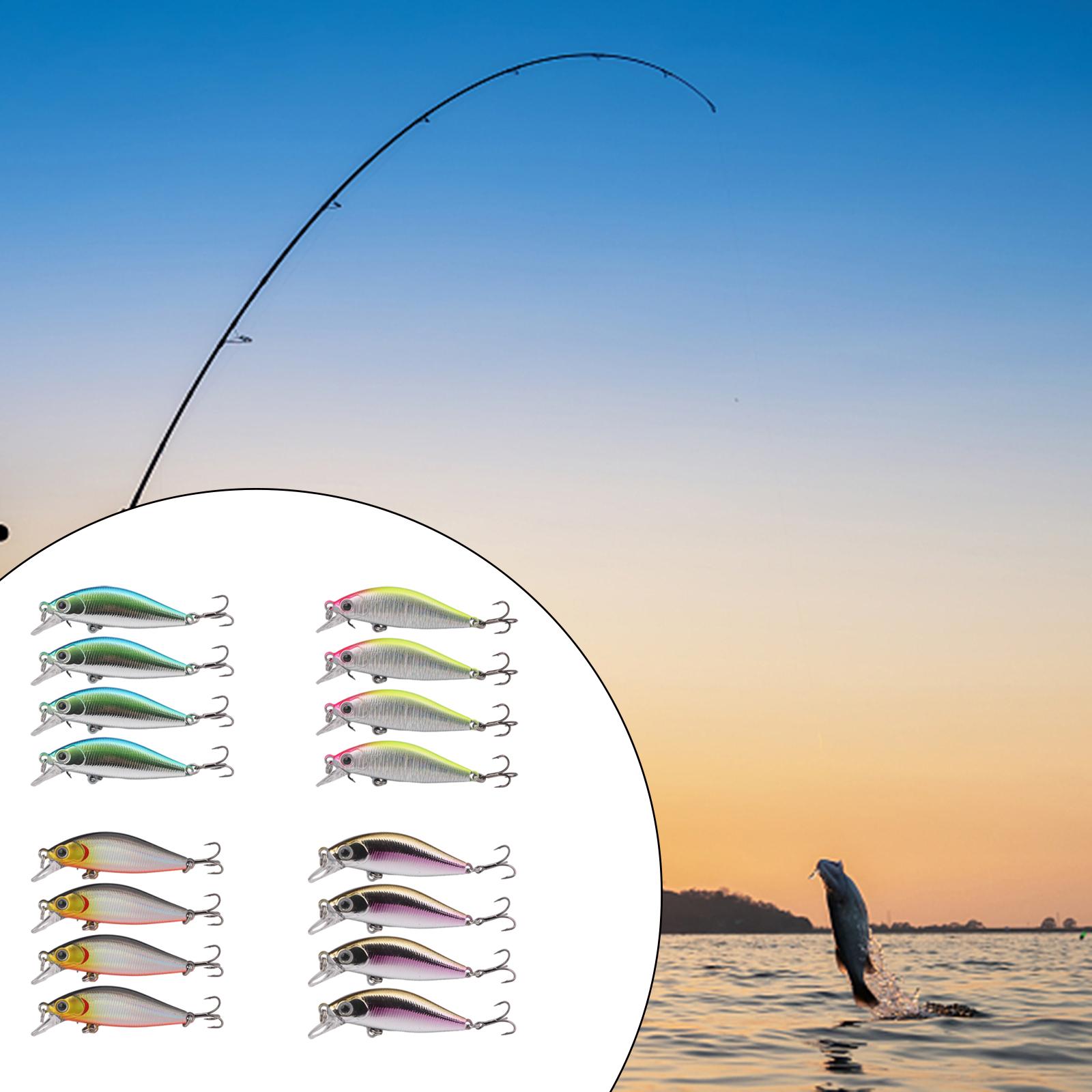 4x 釣り用ルアー餌 シャープなフック付き クランクベイト  - Fishing Lure Crankbait のレビューと価格