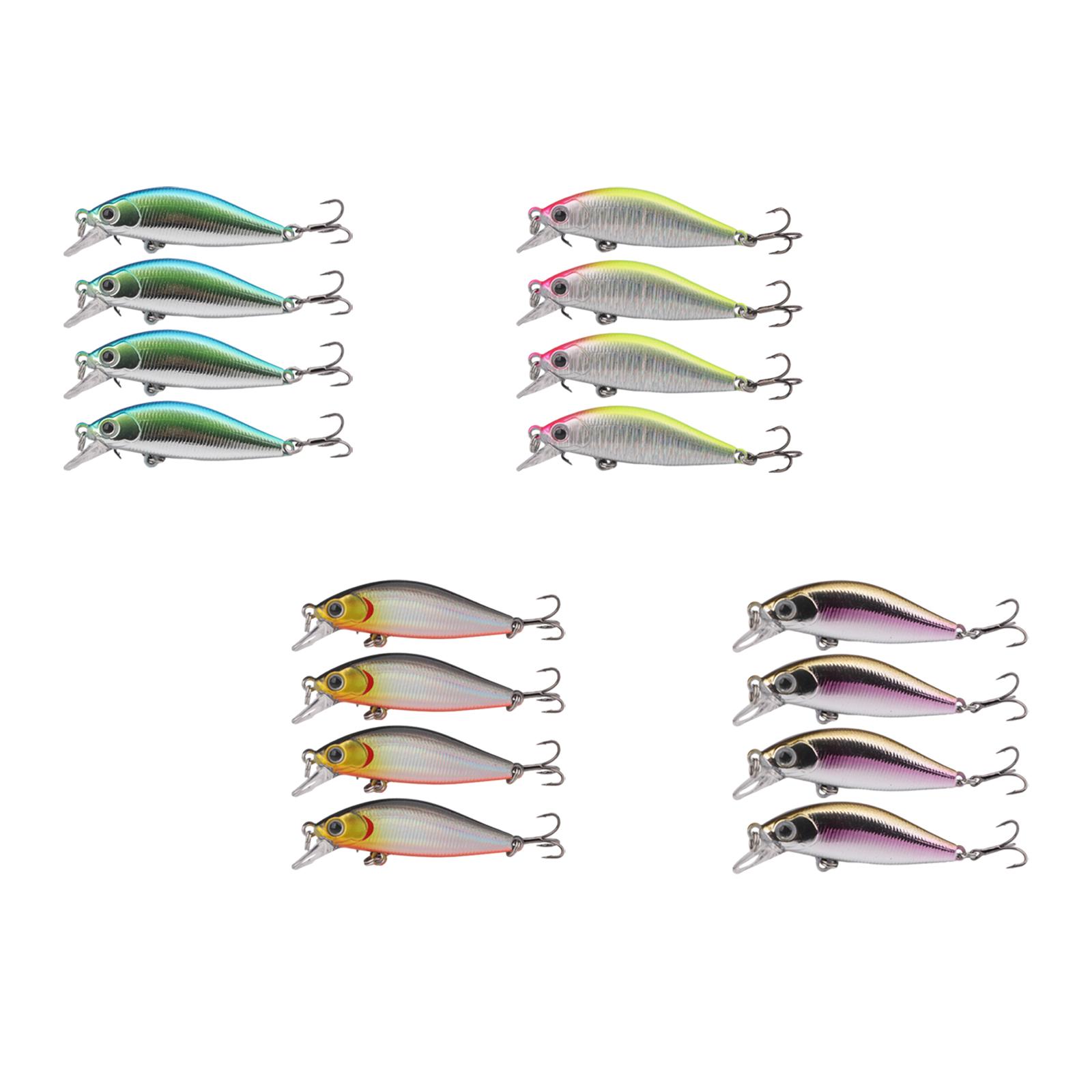 4x 釣り用ルアー餌 シャープなフック付き クランクベイト  - Fishing Lure Crankbait のレビューと価格