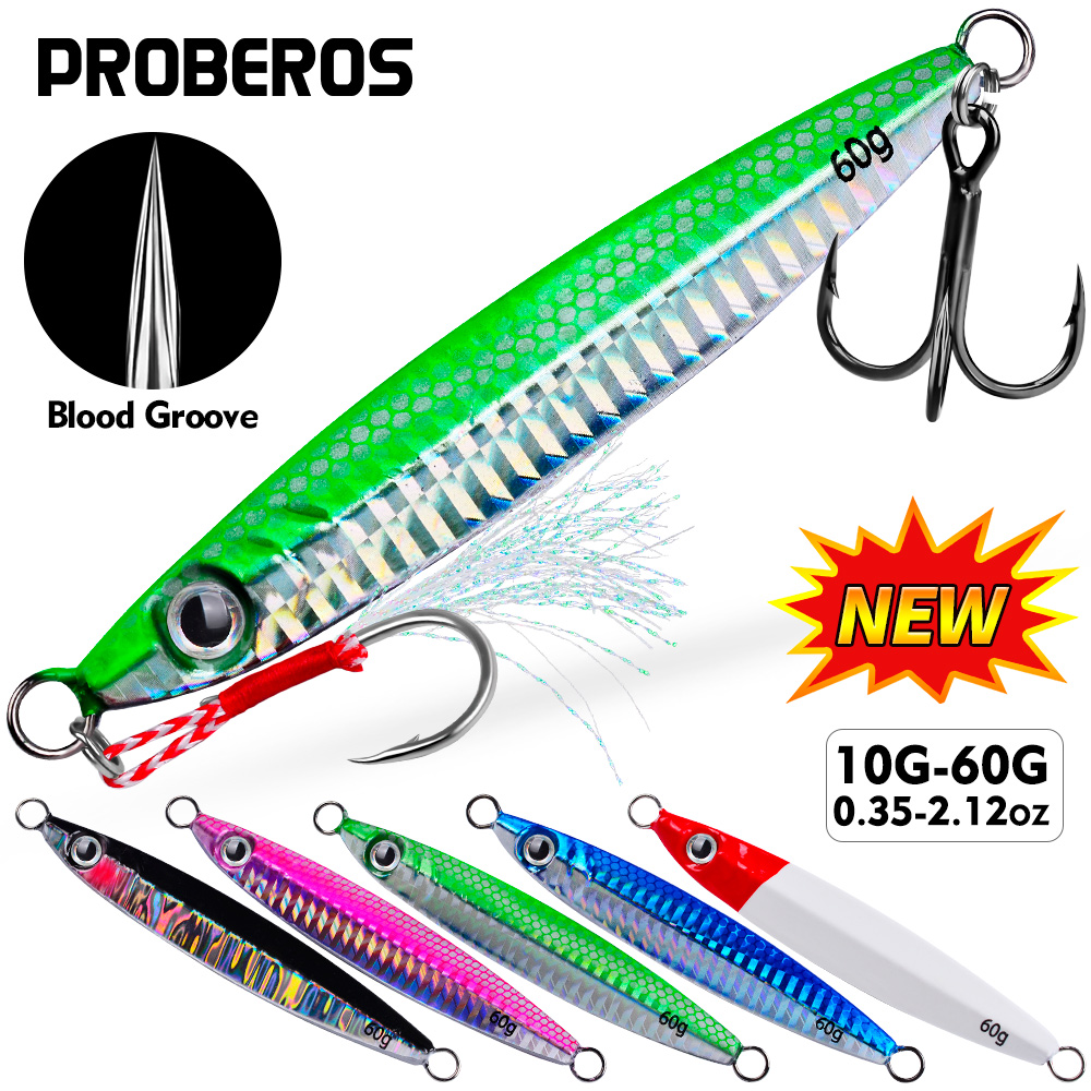 プロベロス 1pc メタルキャストジグスプーン 10/15/ - Fishing Lure Spoon のレビューと価格