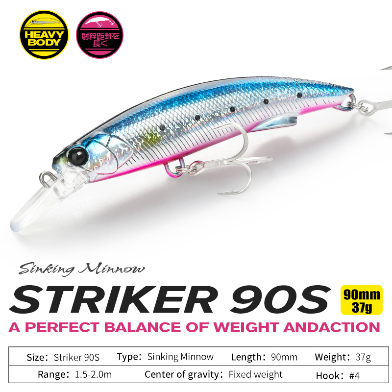 TSURINOYA 90S ヘビーミノー シンキング フィッ - Fishing Lure Buzzbait のレビューと価格