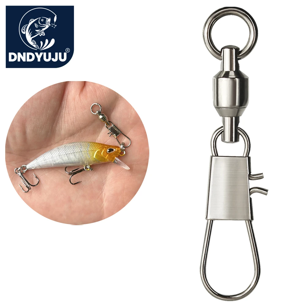DNDYUJU 50個入り フィッシングスイベル ボールベア - Fishing Lure Accessories のレビューと価格