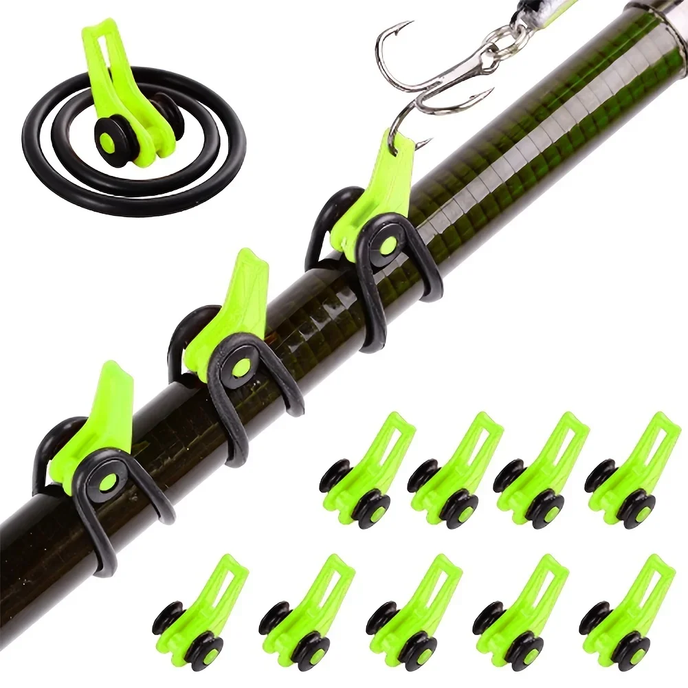 10 ピース/ロット釣り竿ポールフックキーパー - 安全で簡 - Fishing Lure Jig のレビューと価格