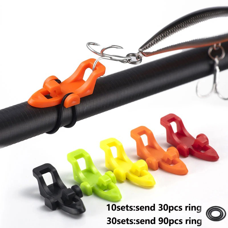 10-30 個釣り竿ポールフックキーパールアーベイトホルダー - Fishing Lure Jig のレビューと価格